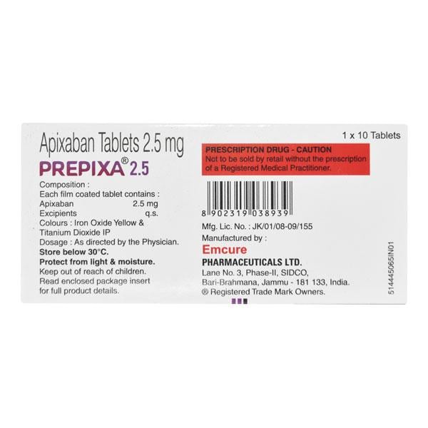 PREPIXA 2.5 Tablet 10's
