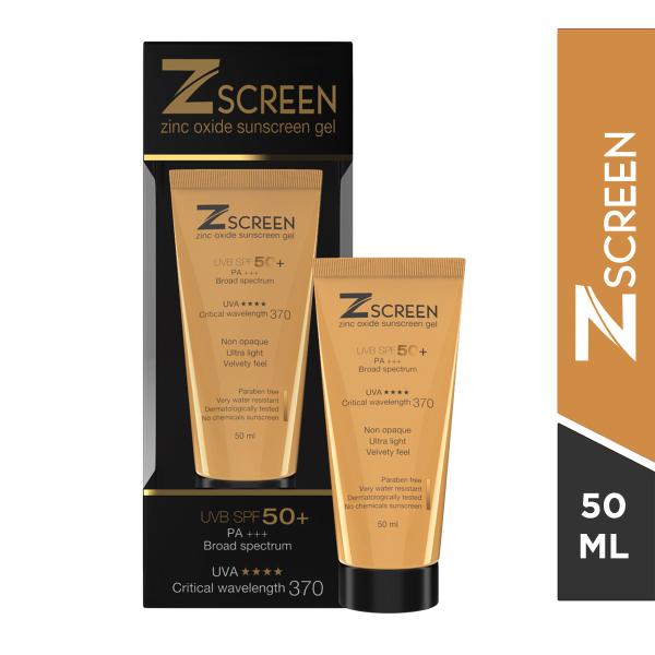 Z SCREEN UVB SPF 50+ PA+++ Sunscreen Gel 50ml