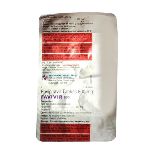 FAVIVIR CO PACK 800 Tablet 1's