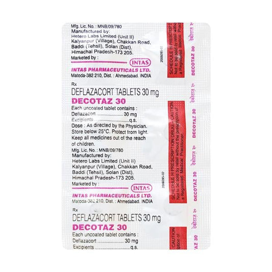 Decotaz 30mg Tablet 6'S