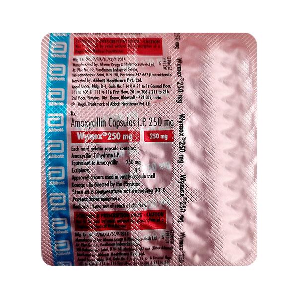 Wymox 250mg Capsule 15'S