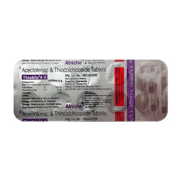 THIOBLIS A 8mg Tablet 10's