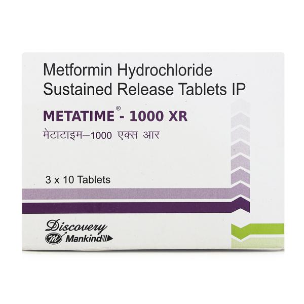 Metatime XR 1000mg Tablet 10'S
