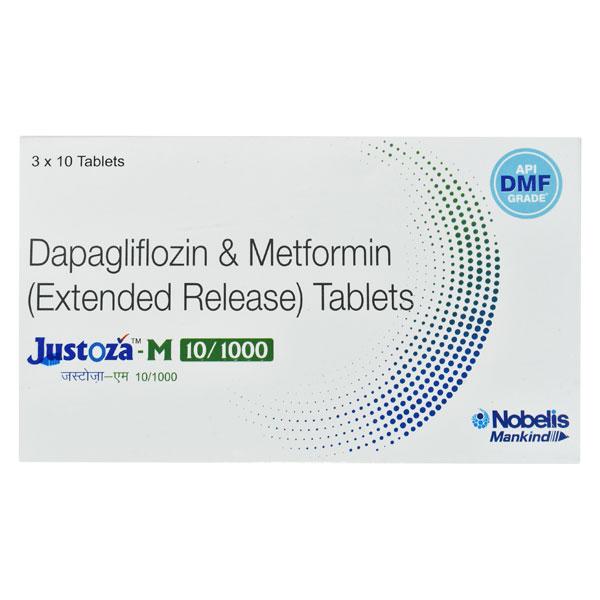 JUSTOZA M 10/1000 Tablet 10's