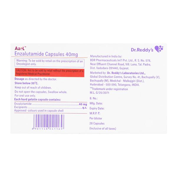 Azel 40mg Capsule 28'S