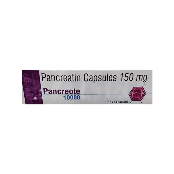 PANCREOTE 10000 Capsule 10's