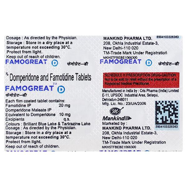 FAMOGREAT D Tablet 10's