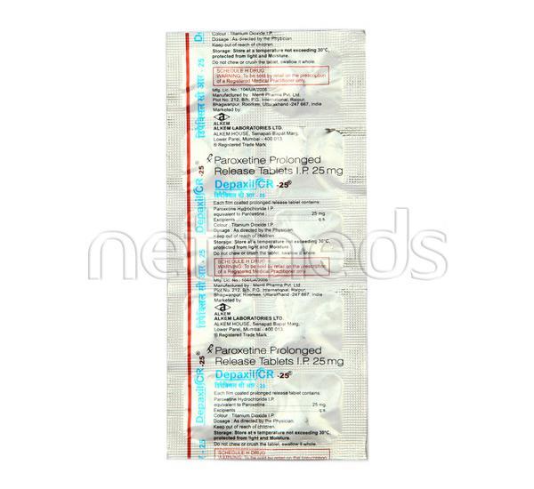 Depaxil CR 25mg Tablet 10'S