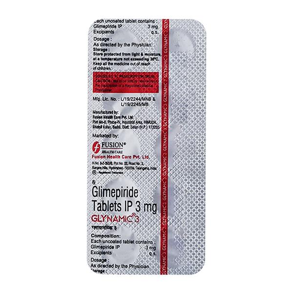 Glynamic 3Mg Tablet 10's