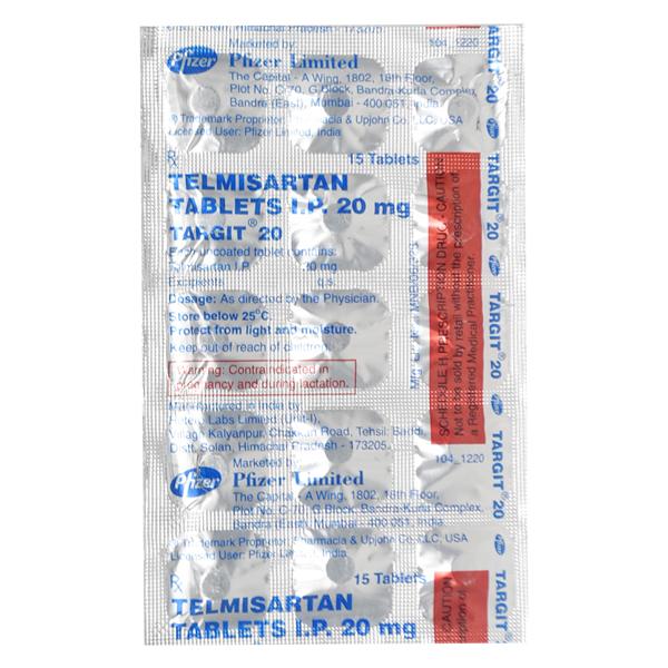 Targit 20mg Tablet 15'S