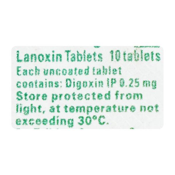 Lanoxin 0.25mg Tablet 10'S