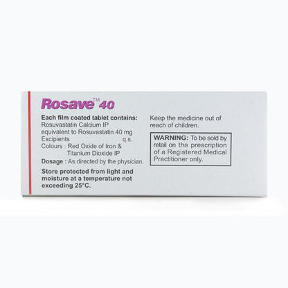 Rosave 40mg Tablet 10'S