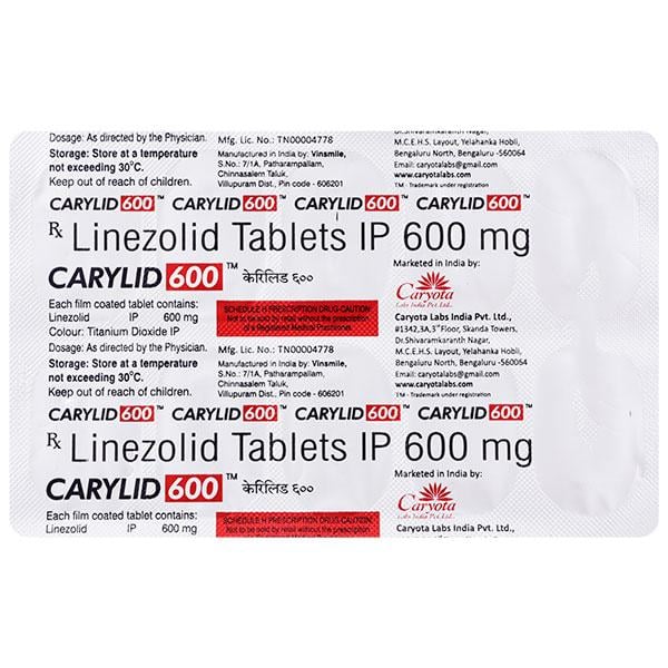 CARYLID 600 Tablet 10's