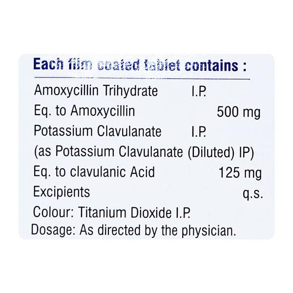 AUGULAB 625mg Tablet 10's