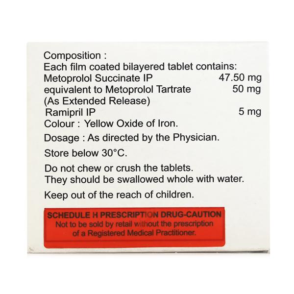 MET XL R 50/5mg Tablet 15'S