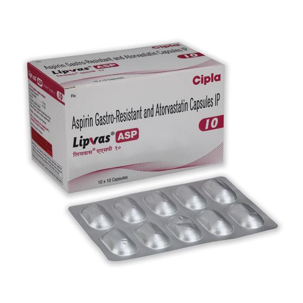 LIPVAS ASP 10 Capsule 10's