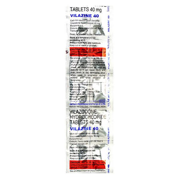 Vilazine 40mg Tablet 10'S