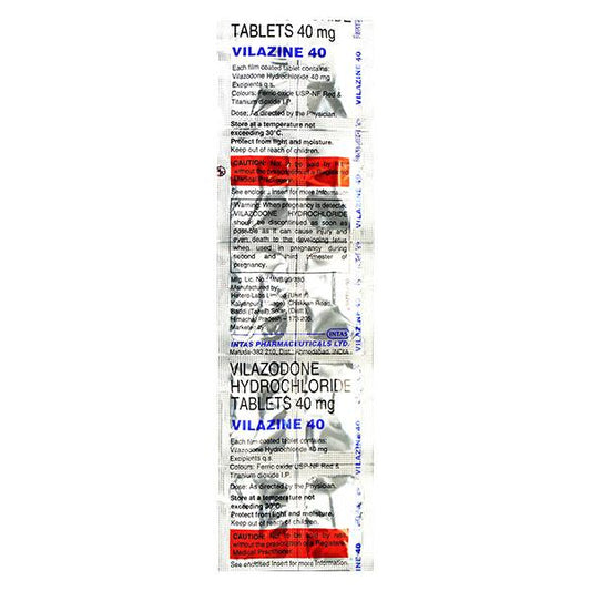Vilazine 40mg Tablet 10'S