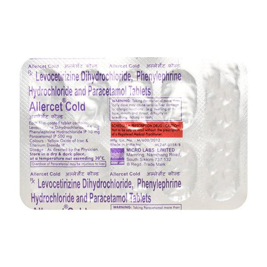 Allercet Cold Tablet 10'S