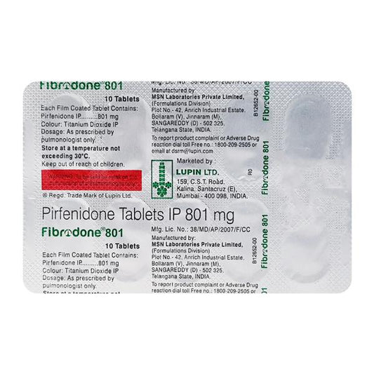 FIBRODONE 801 Tablet 10's