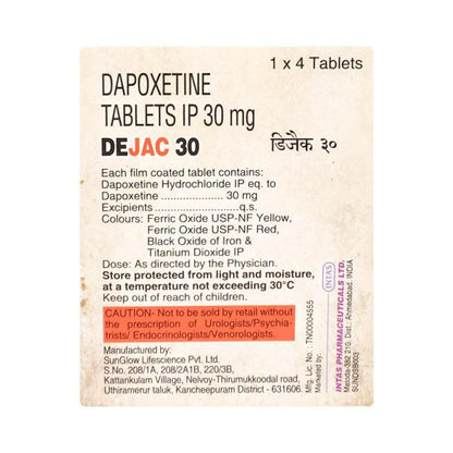 Dejac 30mg Tablet 4'S