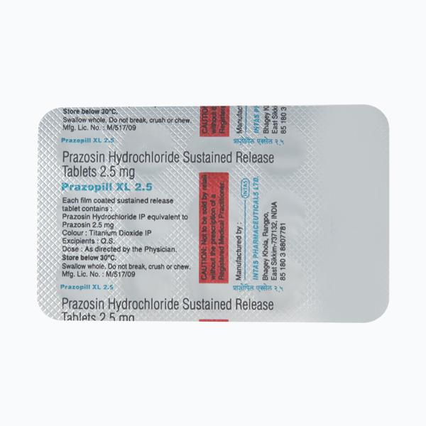 Prazopill XL 2.5mg Tablet 15'S
