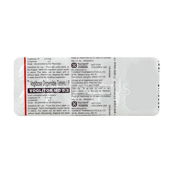 Voglitor MD 0.3mg Tablet 10'S