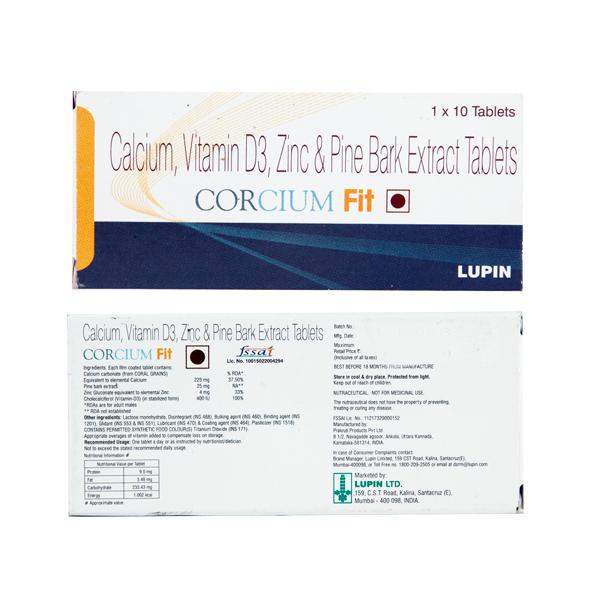 Corcium Fit Tablet 10'S