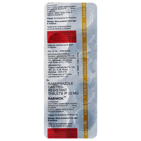 Rabiwok 20mg Tablet 10'S