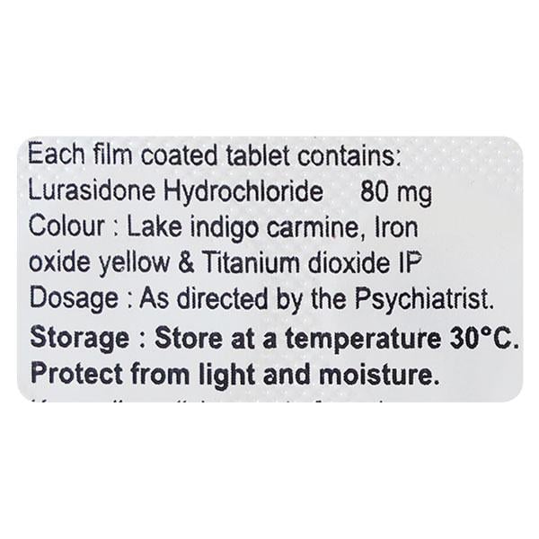 Lurastar 80mg Tablet 10'S