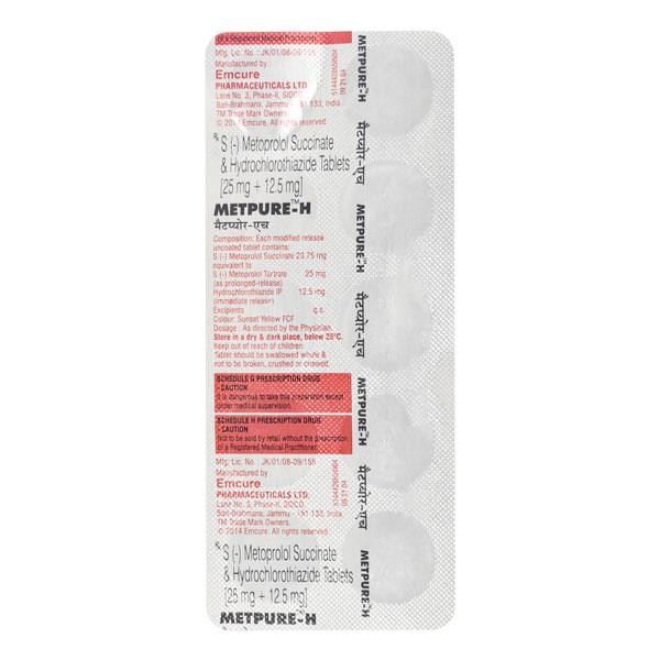 Metpure H Tablet 10'S