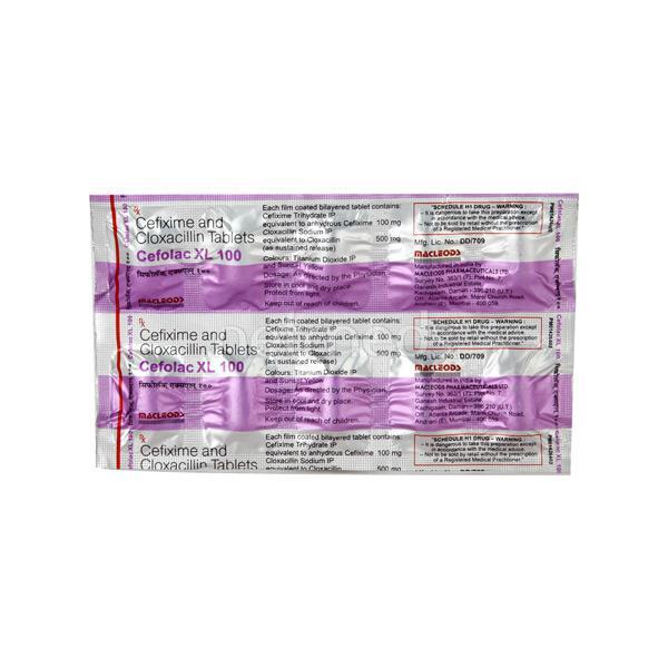 Cefolac XL 100mg Tablet 10'S