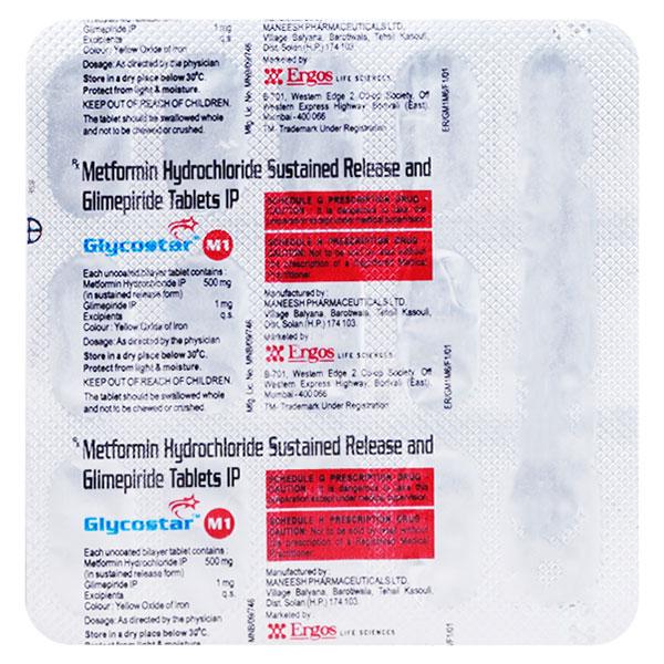 GLYCOSTAR M1 Tablet 15's