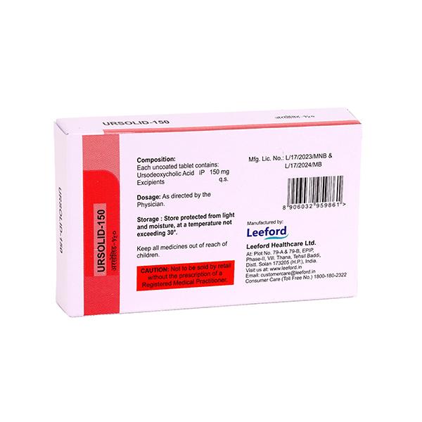 Ursolid 150mg Tablet 10'S