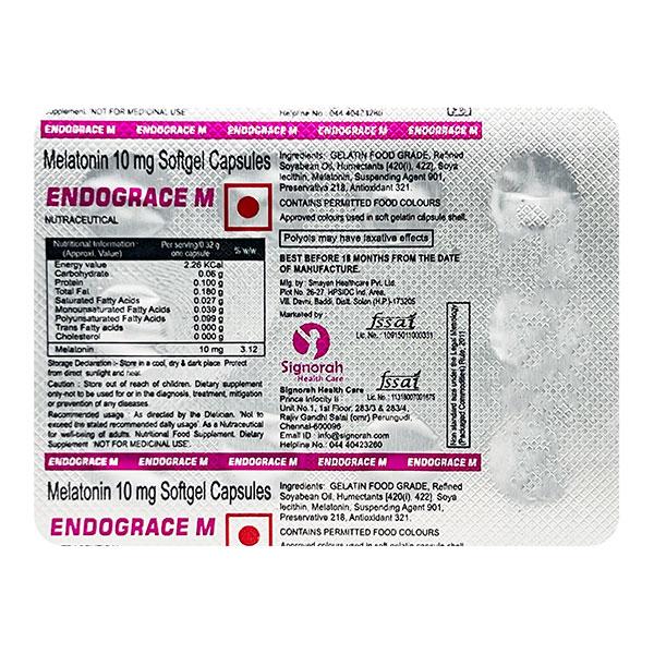 ENDOGRACE M Softgel Capsule 10's