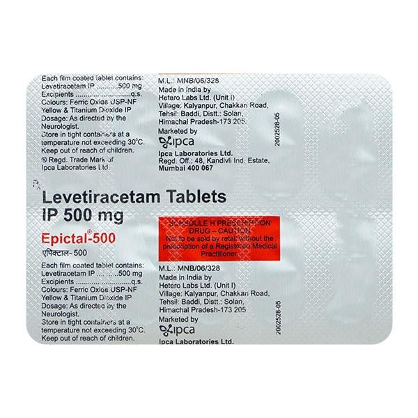 Epictal 500mg Tablet 10'S