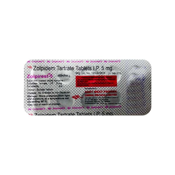 Zolpirest 5mg Tablet 10'S