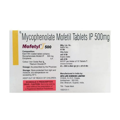 Mofetyl 500mg Tablet 10'S