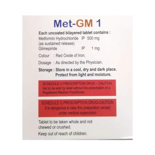 MET GM 1 Tablet 15's