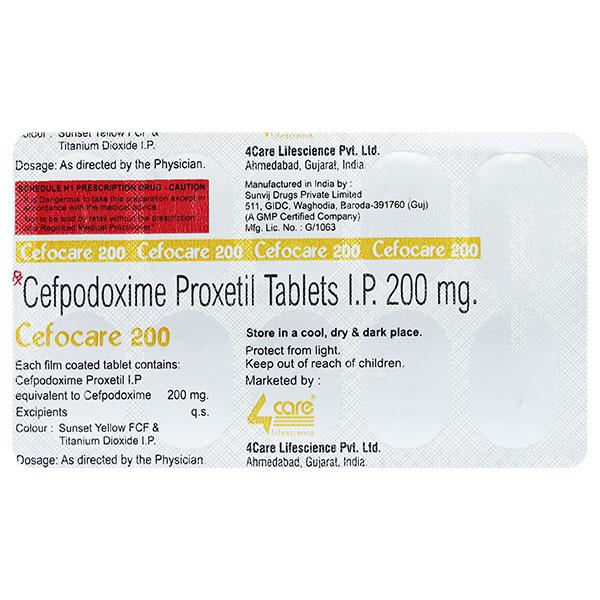 CEFOCARE 200mg Tablet 10's