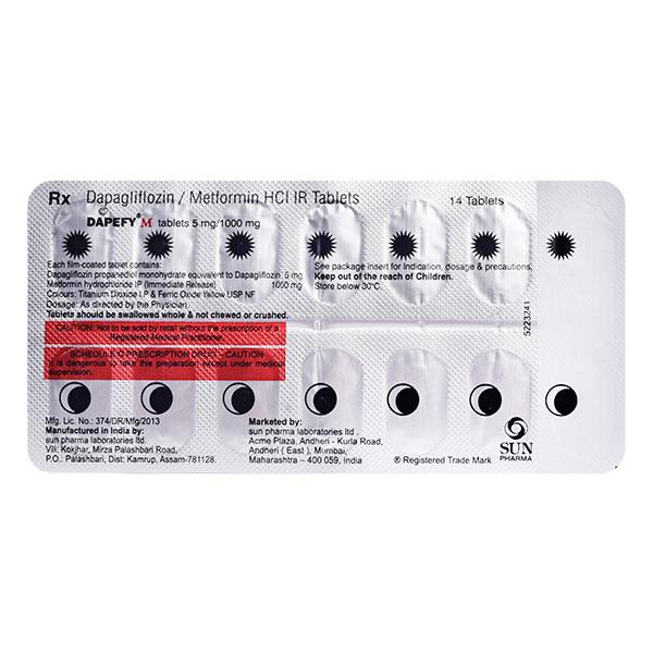 DAPEFY M 5/1000 Tablet 14's