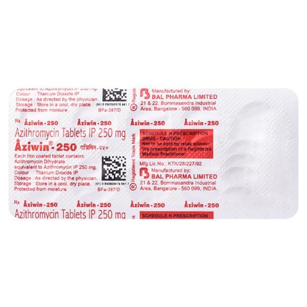 AZIWIN 250 Tablet 10's
