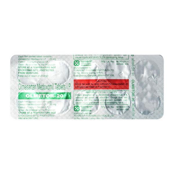 Olmetor 20mg Tablet 10'S