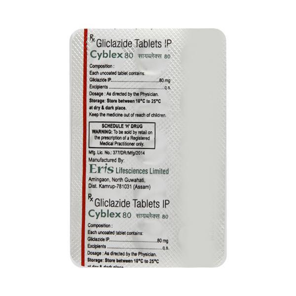 Cyblex 80mg Tablet 15'S