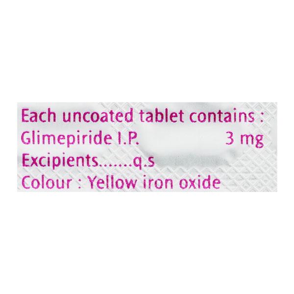 Amaryl 3mg Tablet 30'S
