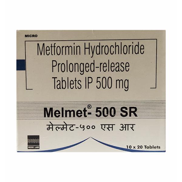 Melmet SR 500mg Tablet 20'S