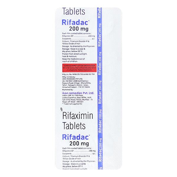 RIFADAC 200mg Tablet 10's