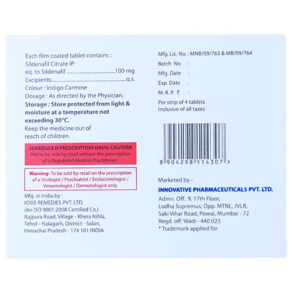 ALGRA 100mg Tablet 4's