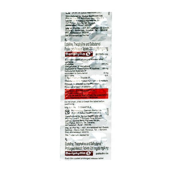 Deriphyllin S Tablet 10'S