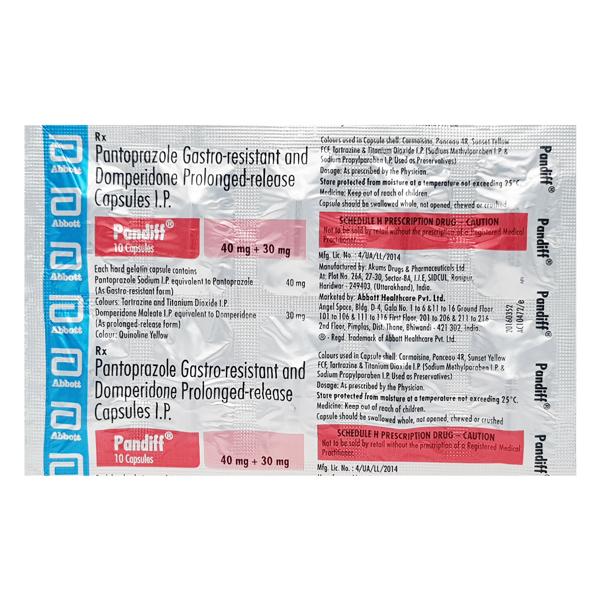 Pandiff Capsule 10'S